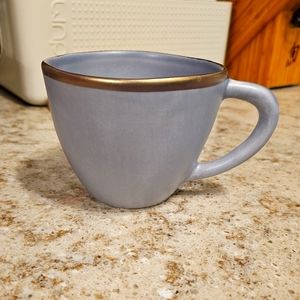 Blue and Gold Crate and Barrel Mugs (set of four)